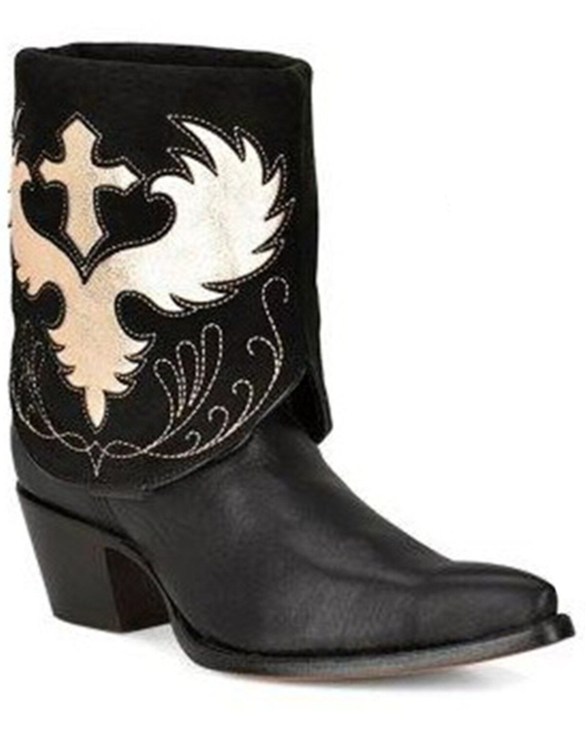 Women's Corral Wing & Cross Convertible Western Booties - Snip Toe
