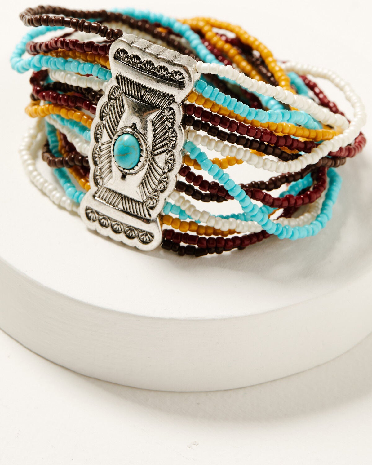 Women's Shyanne Frontier Antique Seed Bead Stretch Bracelet