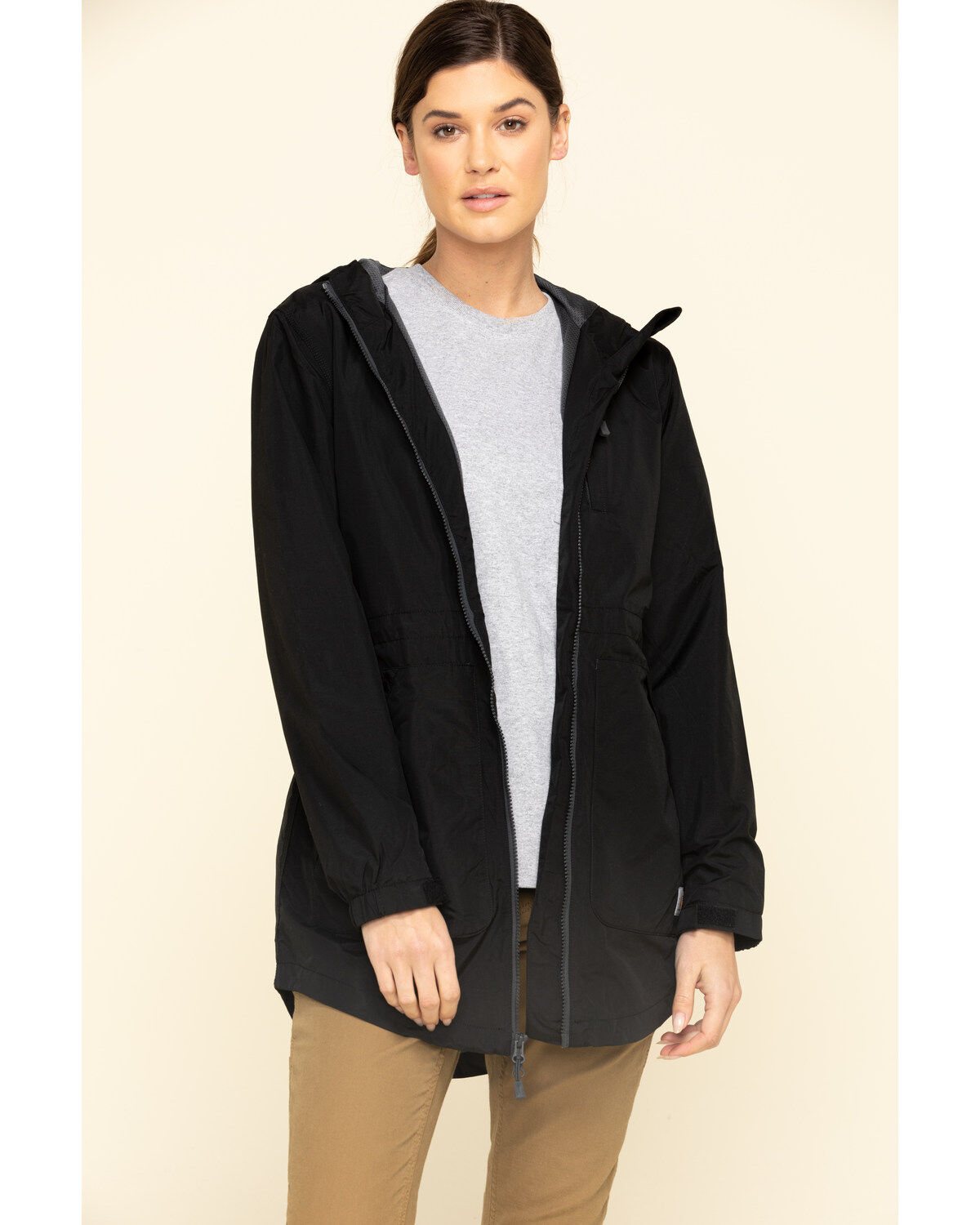 Women's Carhartt Black Rain Defender Nylon Coat