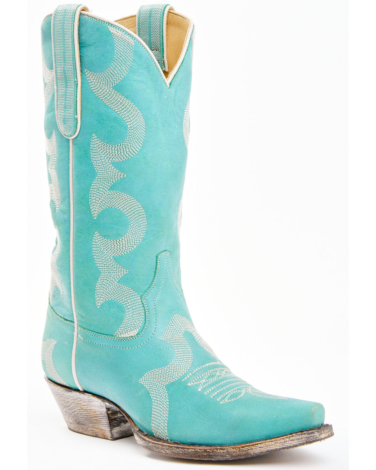 Women's Caborca Silver by Liberty Black Helga Stitch Western Boots - S