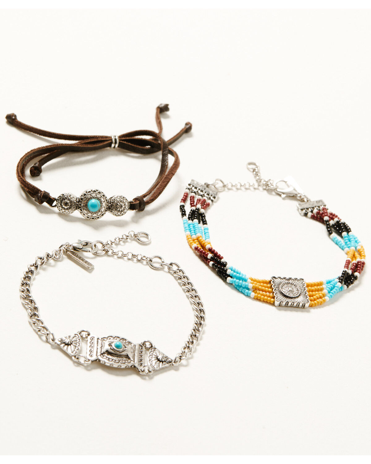 Women's Shyanne Frontier Antique Silver Bracelet Set - 3 Piece