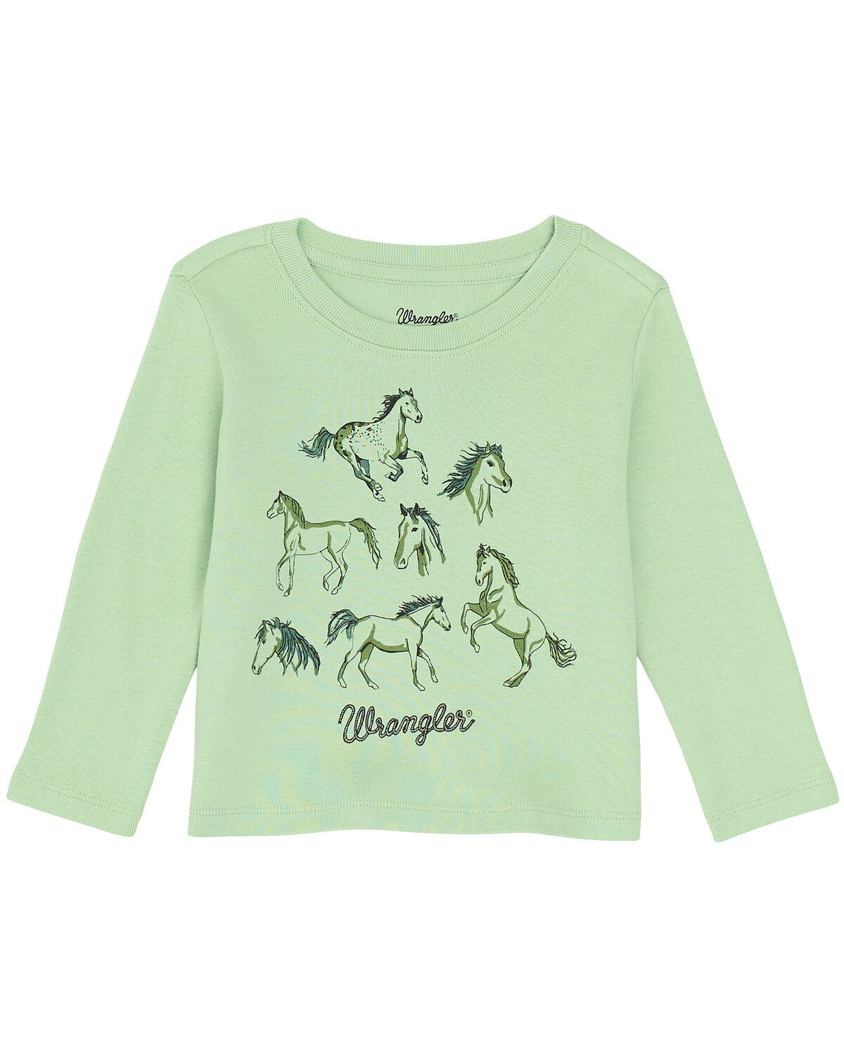 Girls' Wrangler Toddler Horse Long Sleeve Graphic Tee