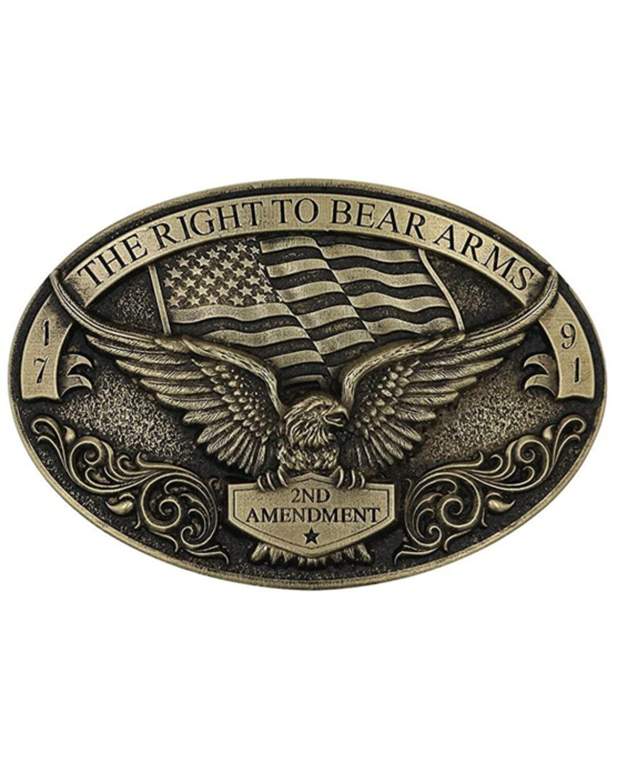Men's Montana Silversmiths Soaring Eagle Arms Belt Buckle