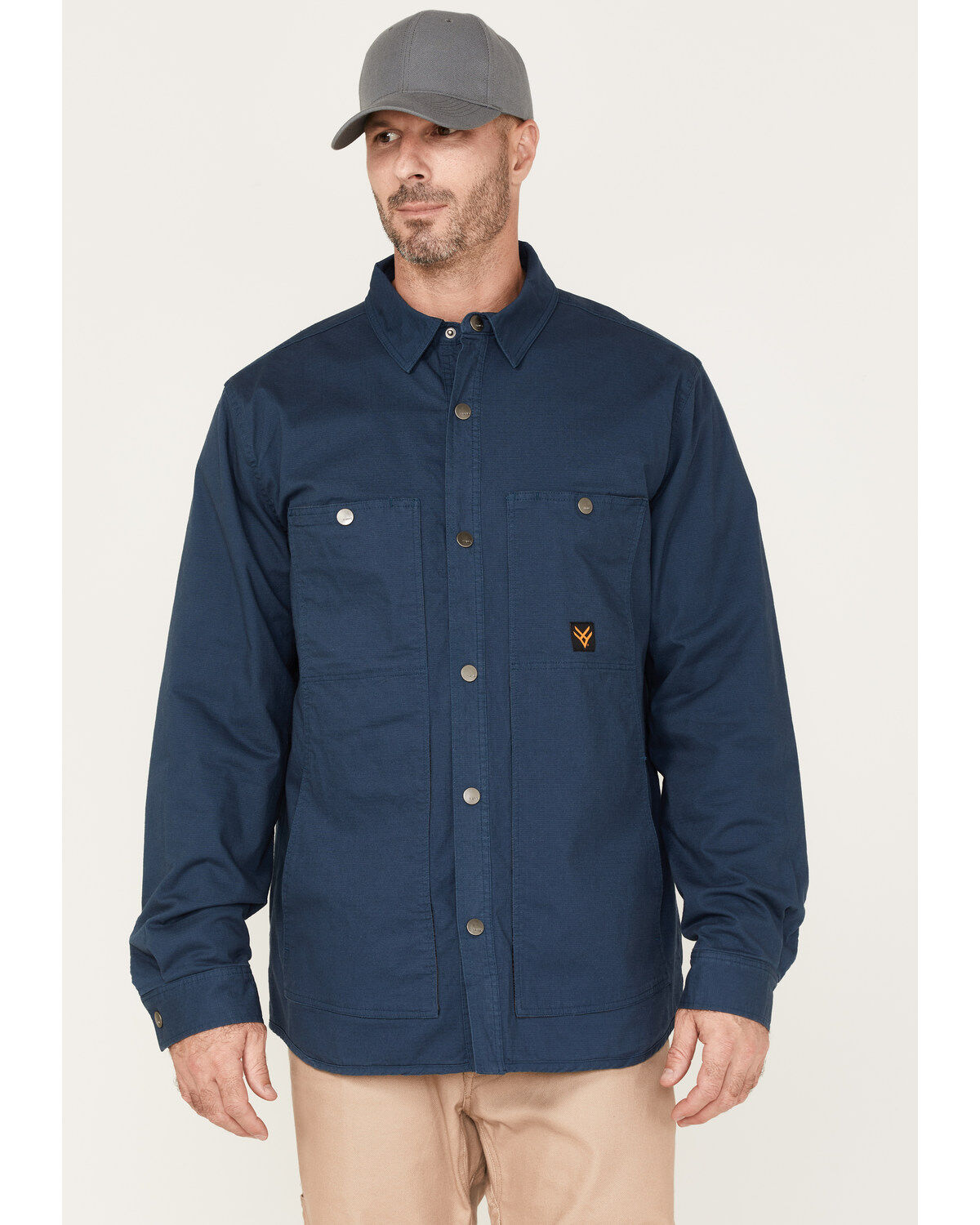 Men's Hawx Weathered Ripstop Snap Shirt Jacket