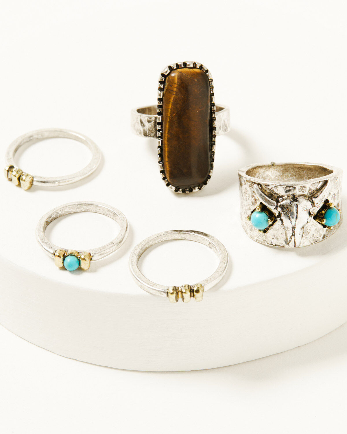 Women's Shyanne Americana Longhorn Ring Set - 5 Piece