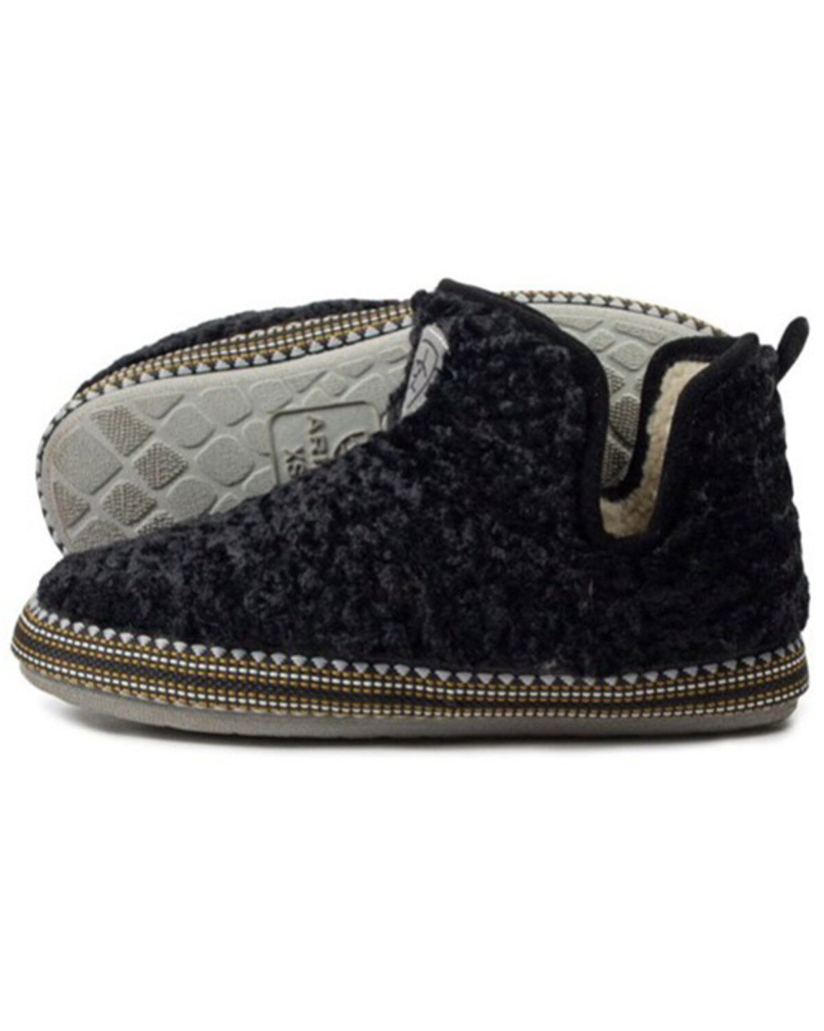 Women's Ariat Fleece Denim Slippers - Moc Toe
