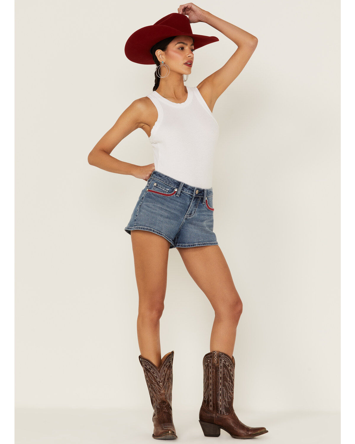 Women's Shyanne Americana Embroidered Shorts