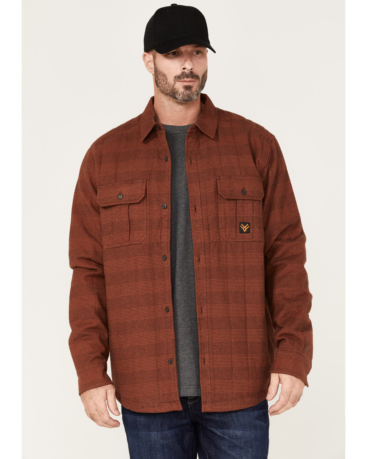 Men's Hawx Rugby Stripe Quilted Shirt Jacket