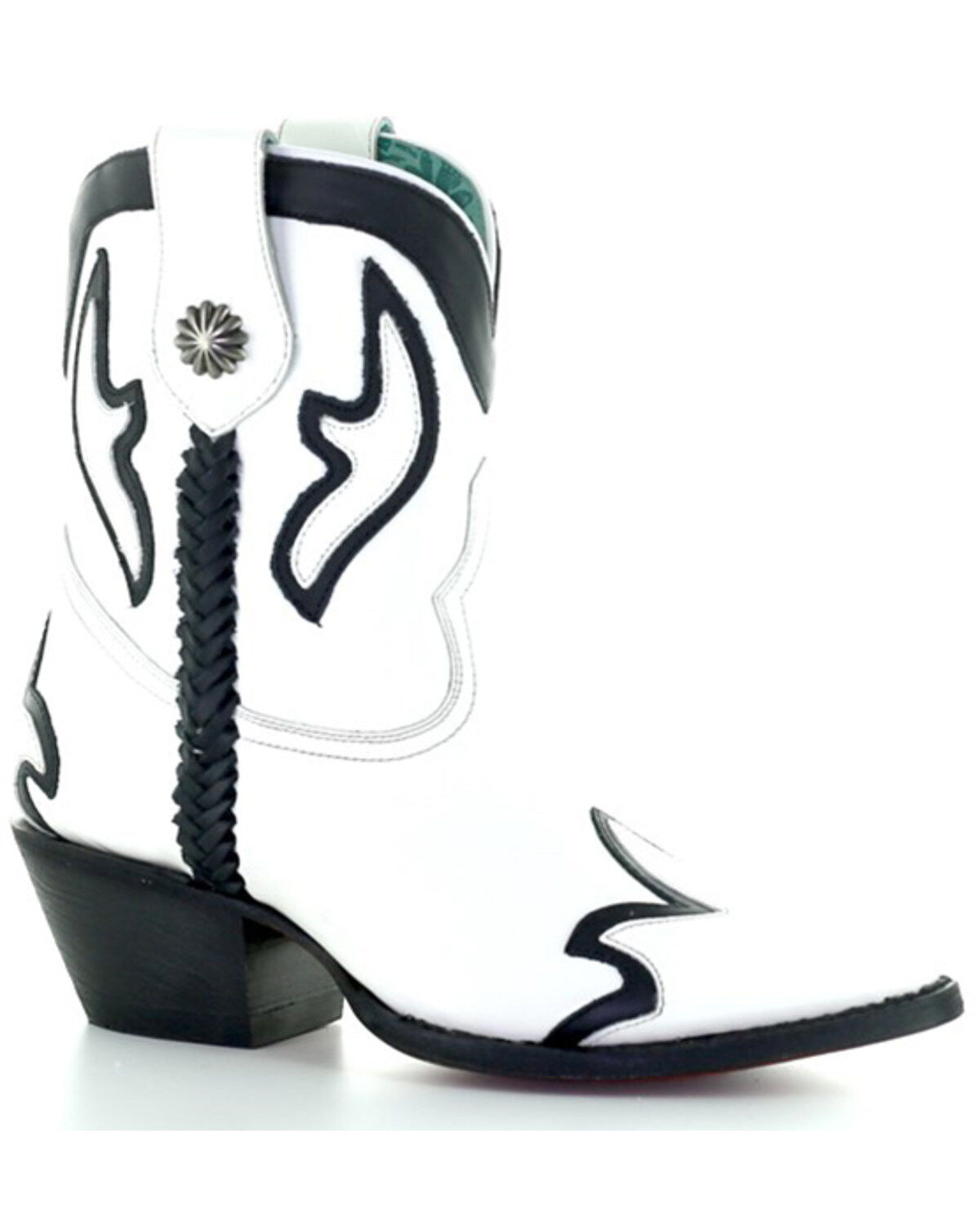 Women's Corral Braided Western Booties - Snip Toe