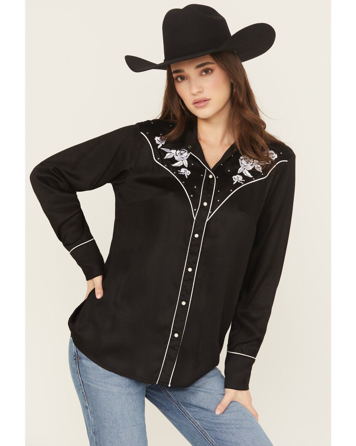 Women's Ariat Viva Rodeo Embroidered Long Sleeve Snap Western Shirt
