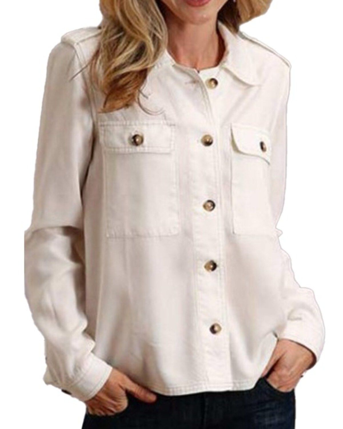 Women's Stetson Lyocell Button-Front Tencel Shirt Jacket