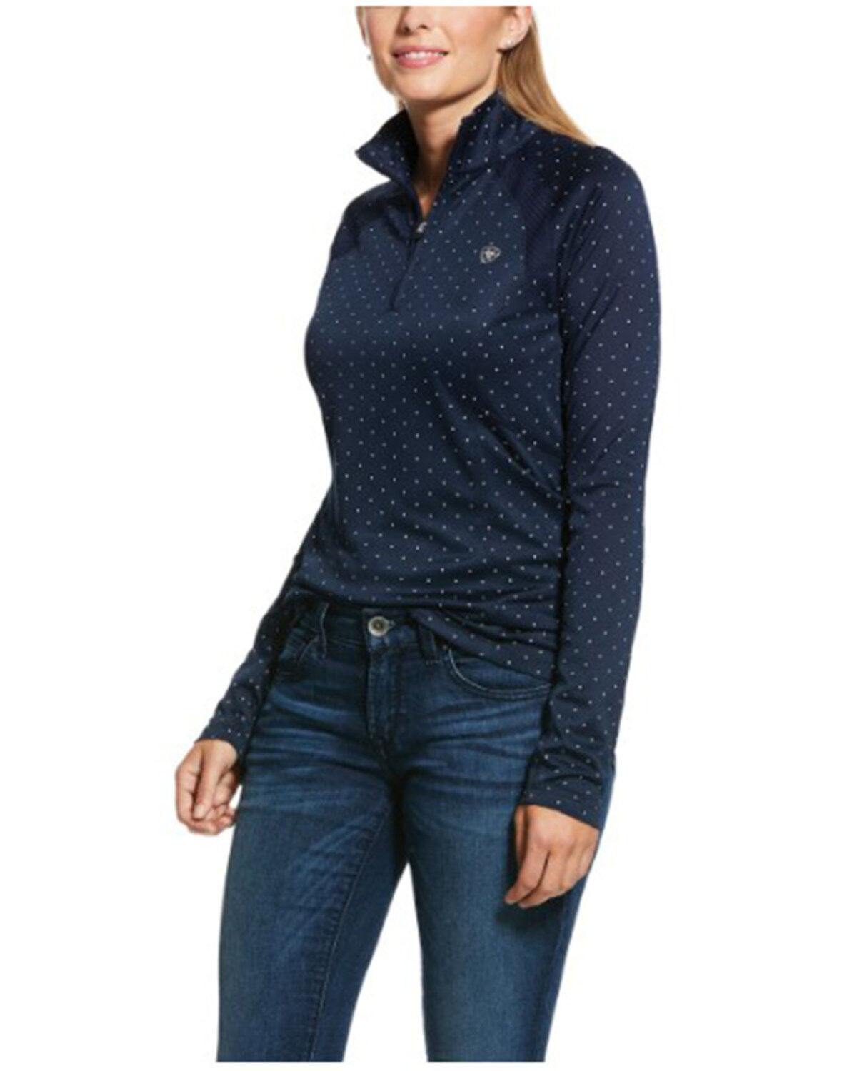 Women's Ariat Dot Sunstopper 2.0 1/4 Zip Baselayer
