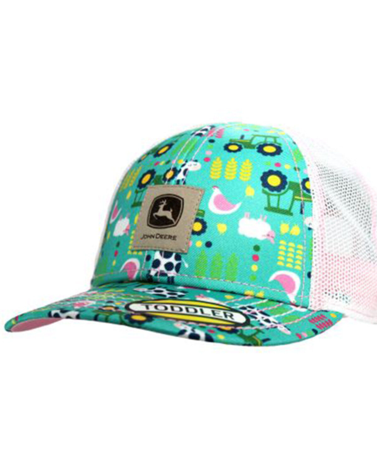 Girls' John Deere Farm Print Ball Cap
