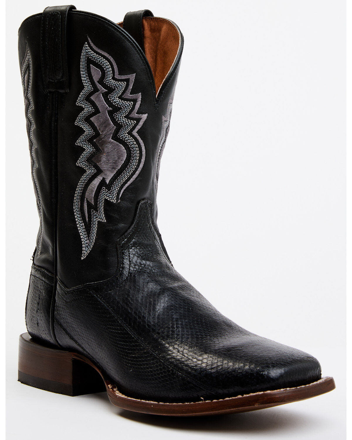 Men's Dan Post Exotic Water Snake Western Boots - Broad Square Toe