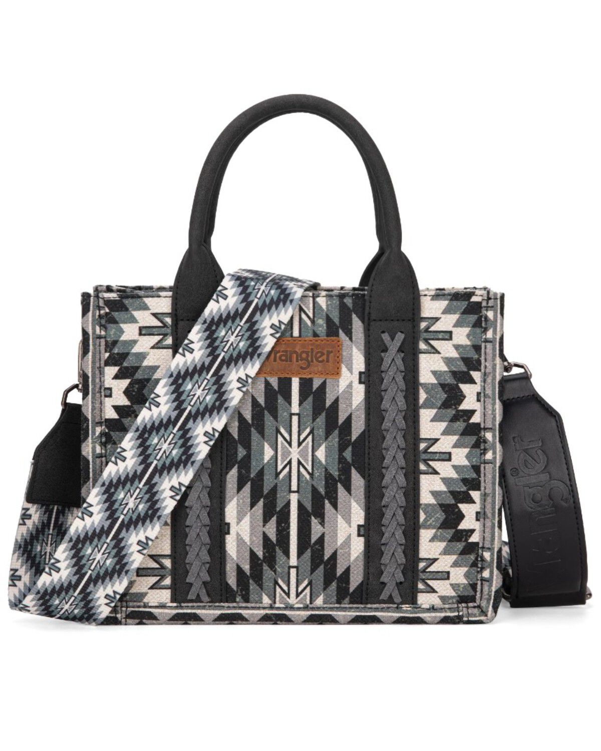 Women's Wrangler Southwestern Print Small Canvas Crossbody Bag