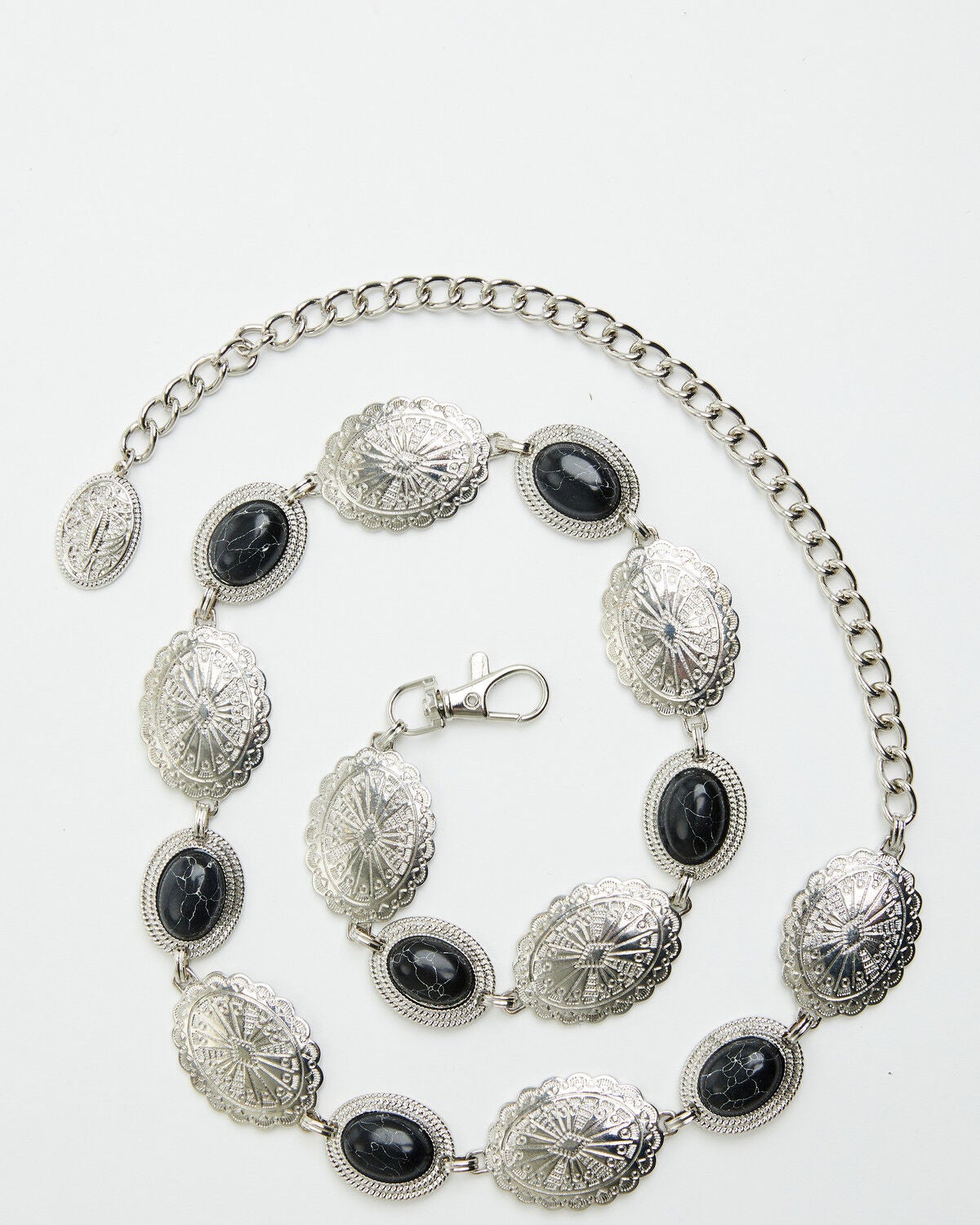 Women's Shyanne Black Stone Chain Belt