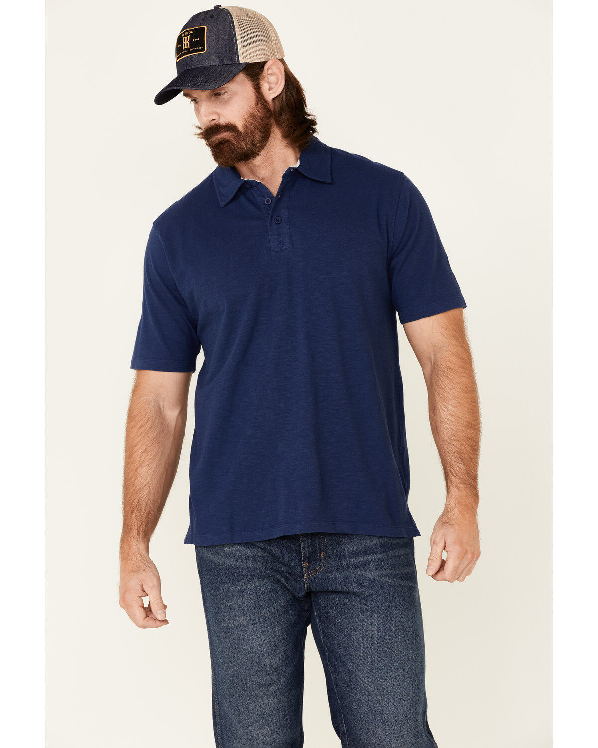 Men's North River Solid Slub Short Sleeve Polo Shirt