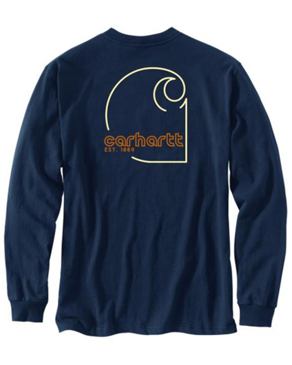 Men's Carhartt Loose Fit Heavyweight Logo Long Sleeve Work Shirt