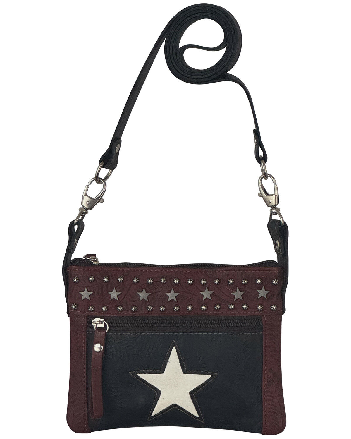 Women's American West Navy Star Crossbody Bag
