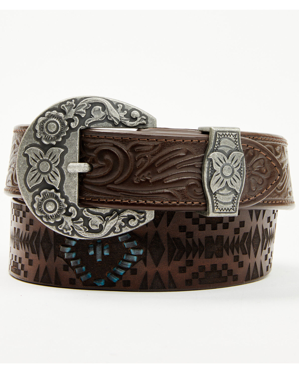 Men's RANK 45 Corbin Southwestern Tooled Belt