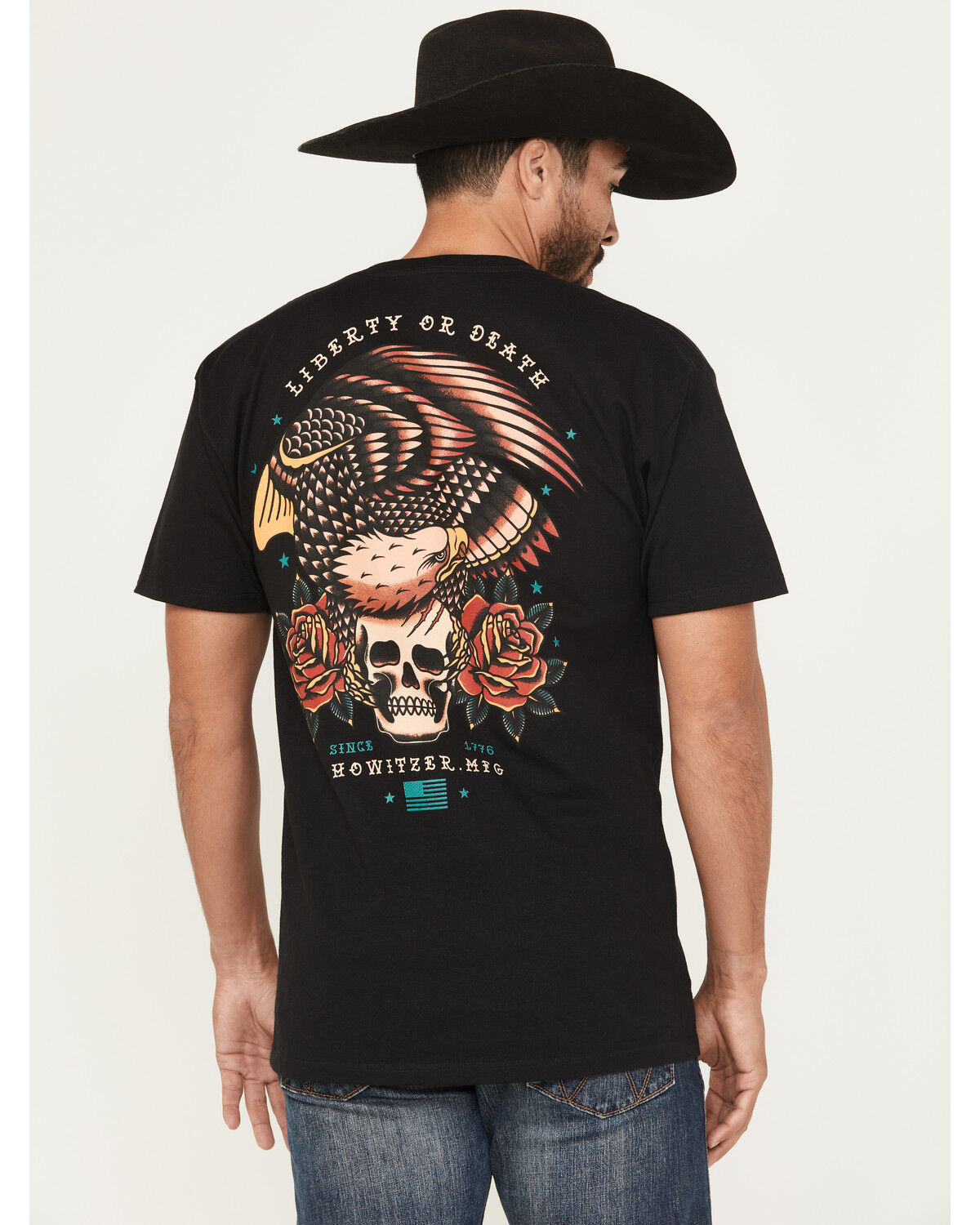 Men's Howitzer Liberty or Death Short Sleeve Graphic T-Shirt