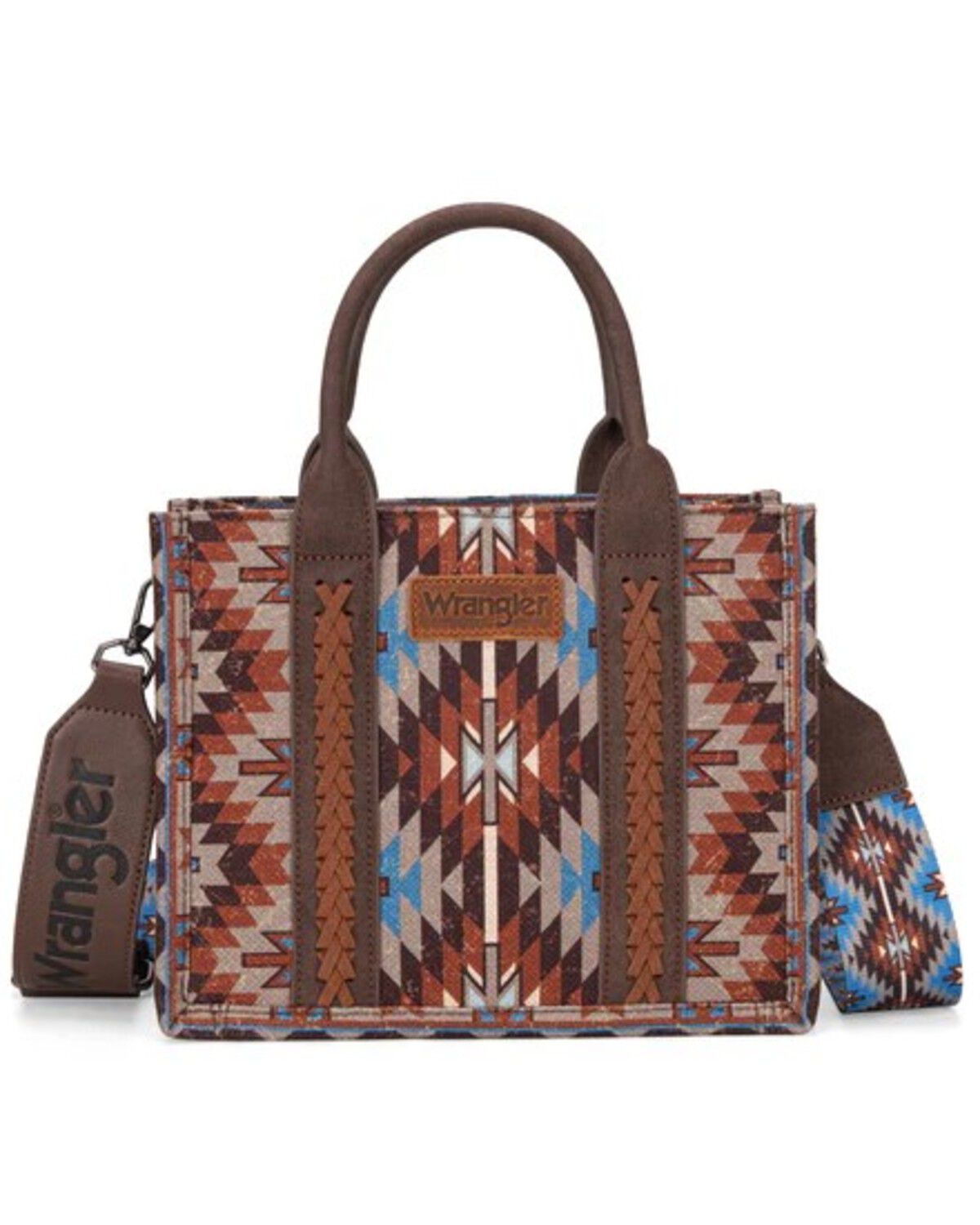 Women's Wrangler Southwestern Print Canvas Crossbody Bag