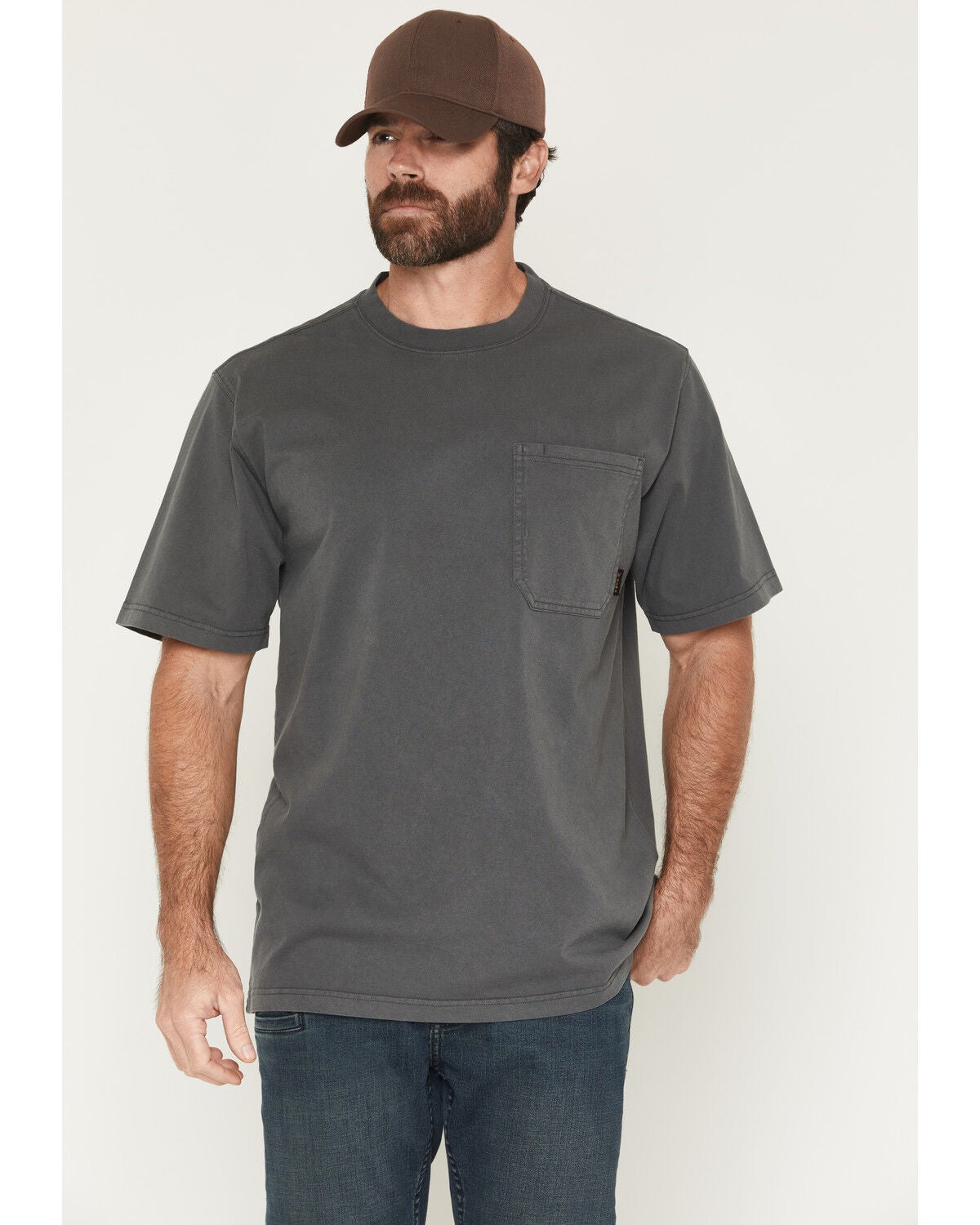 Men's Hawx Forge Solid Short Sleeve Pocket Work Shirt