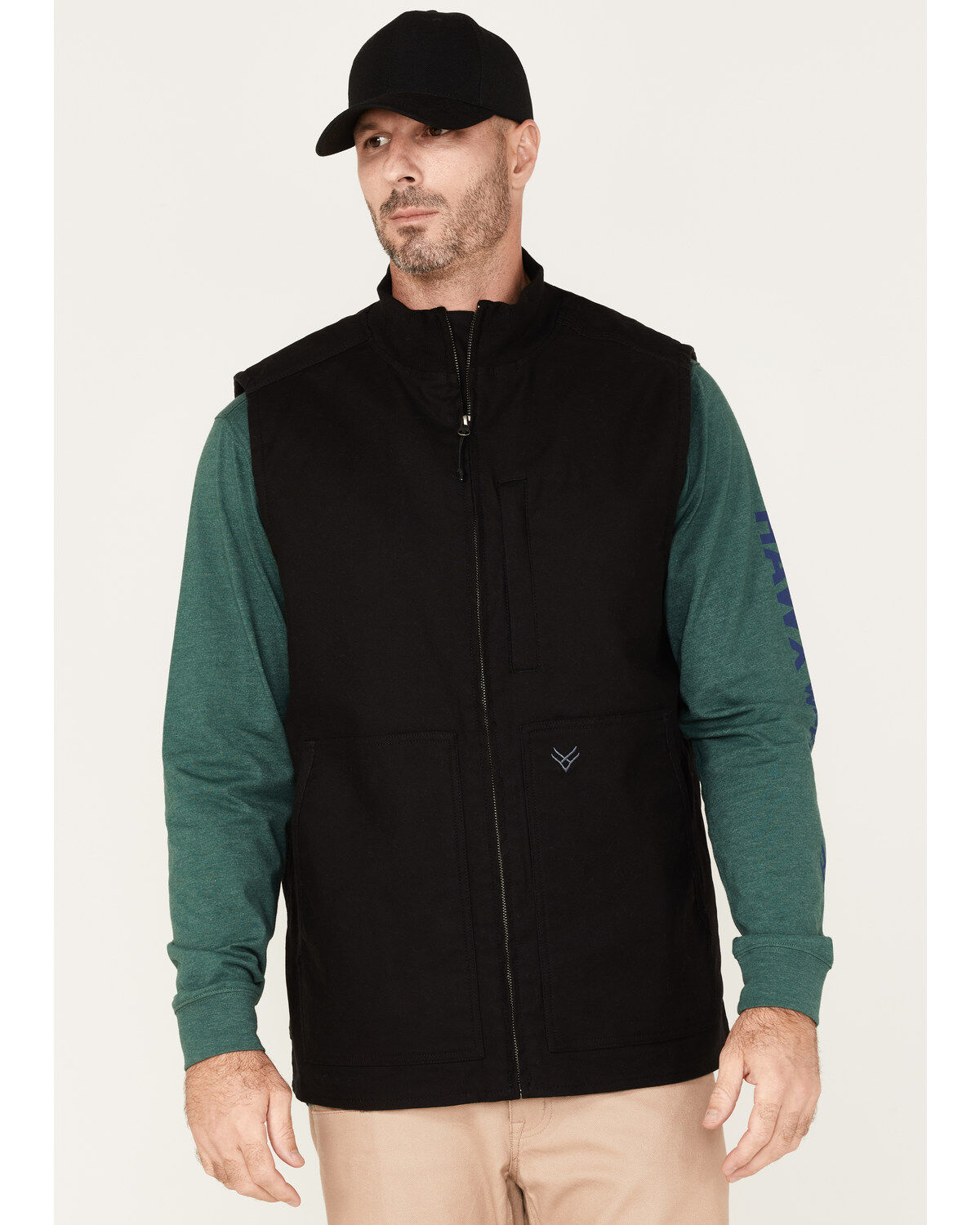 Men's Hawx Canvas Zip-Front Insulated Work Vest