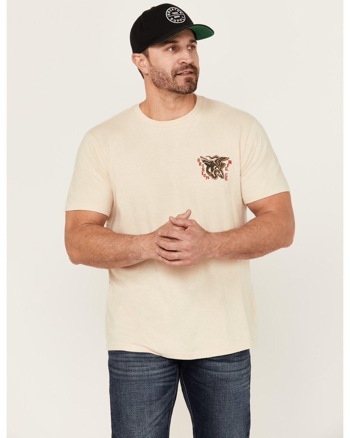 Men's Brixton Battle Logo Short Sleeve Graphic T-Shirt
