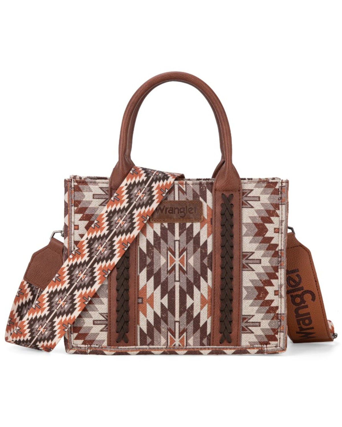 Women's Wrangler Southwestern Print Small Canvas Crossbody Bag