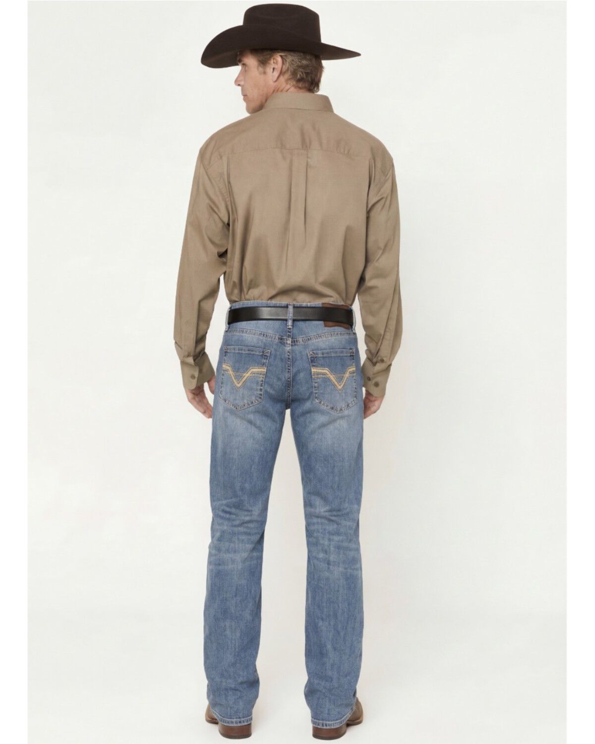 Men's Double Barrel Rock & Roll Denim Medium Wash Relaxed Bootcut Stre