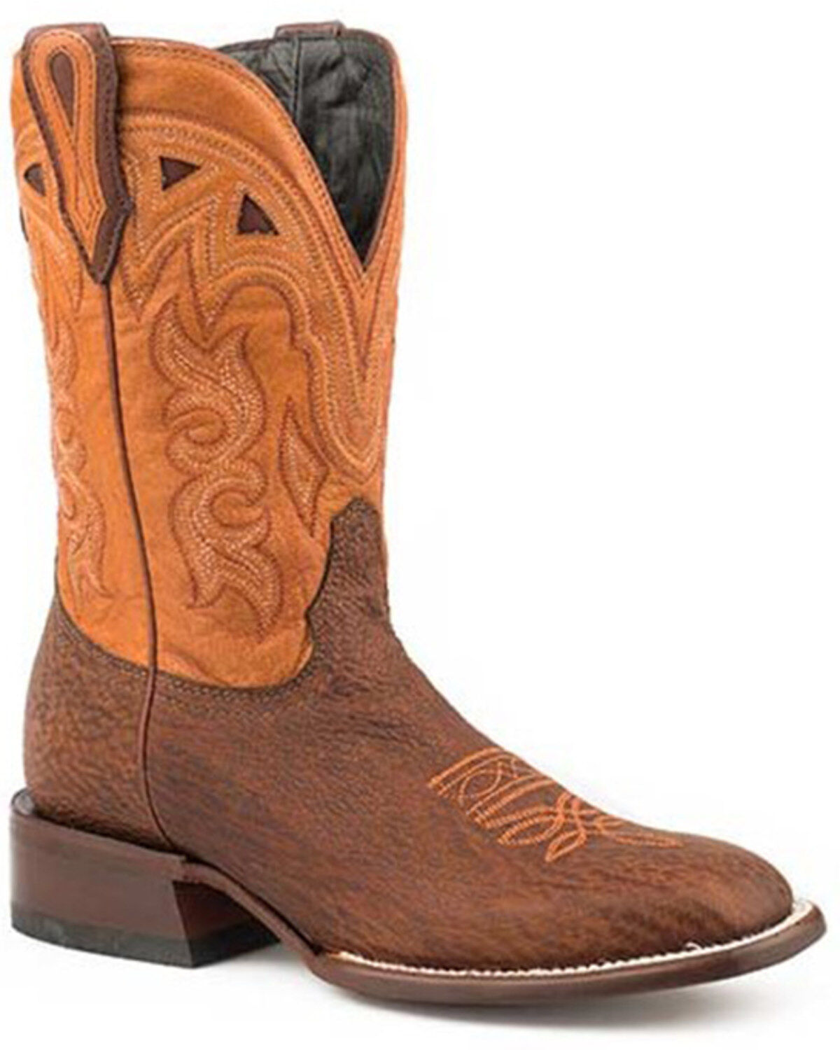 Women's Stetson Joplin Exotic Shark Western Boots - Broad Square Toe