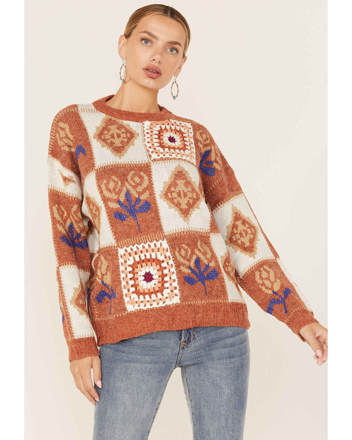Women's Angie Patchwork Sweater