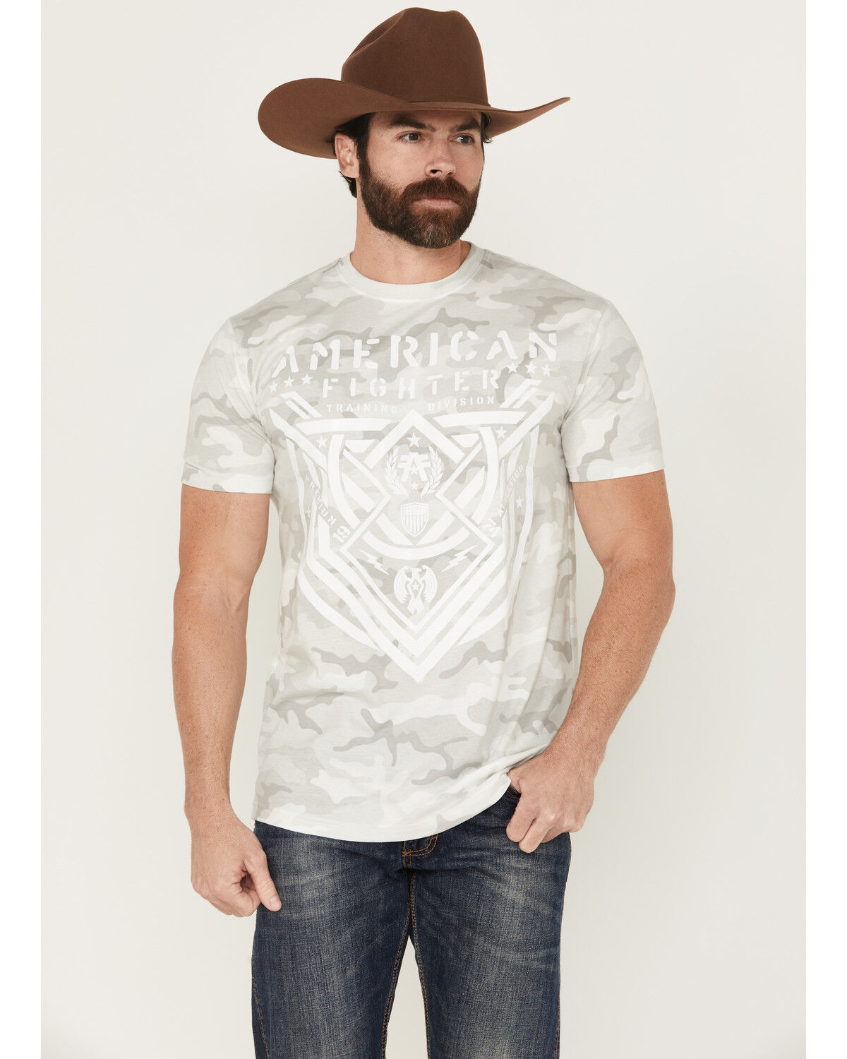 Men's American Fighter Lost Springs Camo Print Short Sleeve T-Shirt