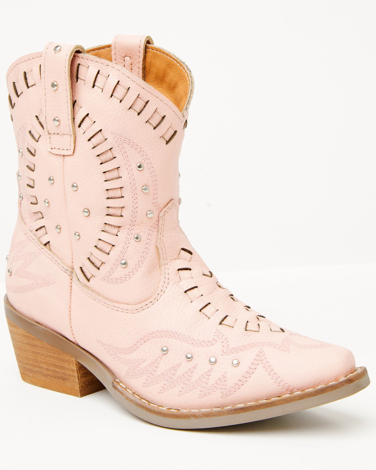 Girls' Dingo Lace Precious Studded Western Boots - Snip Toe