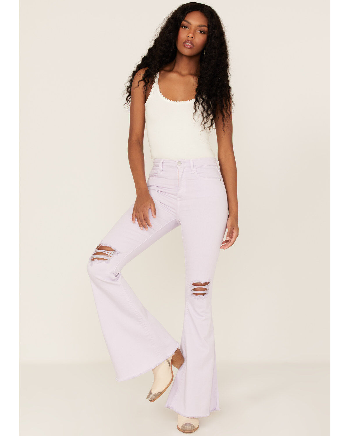 High Rise Distressed Jeans Boot Barn