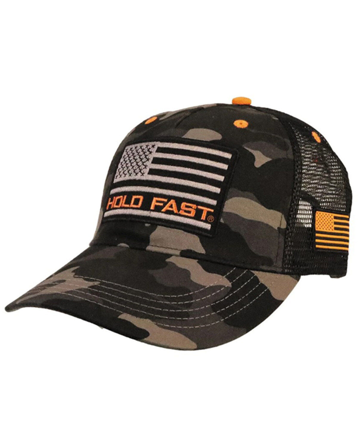 Men's Kerusso Camo Print American Flag Ball Cap