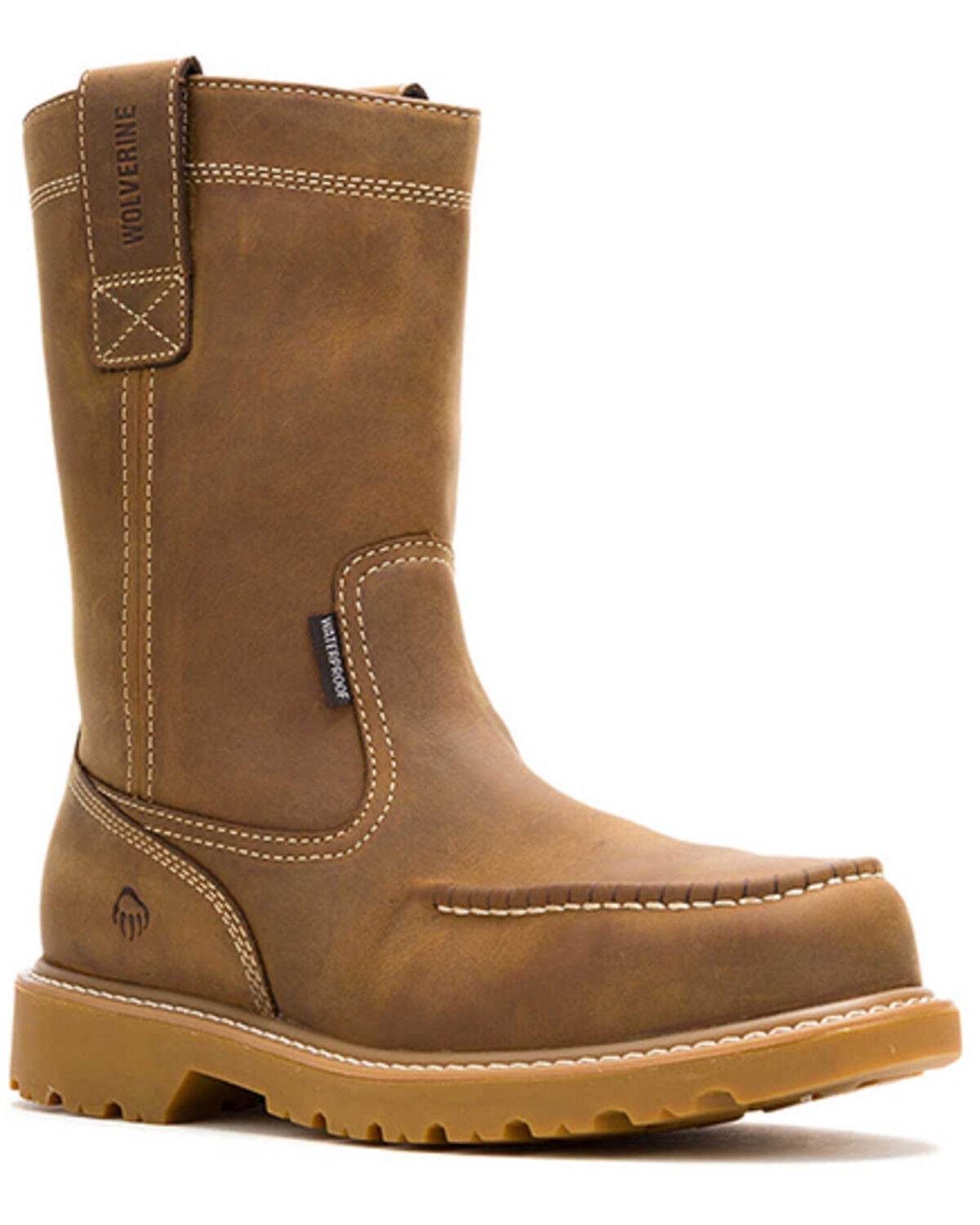 Men's Wolverine Floorhand Moc Wellington Work Boots - Steel Toe