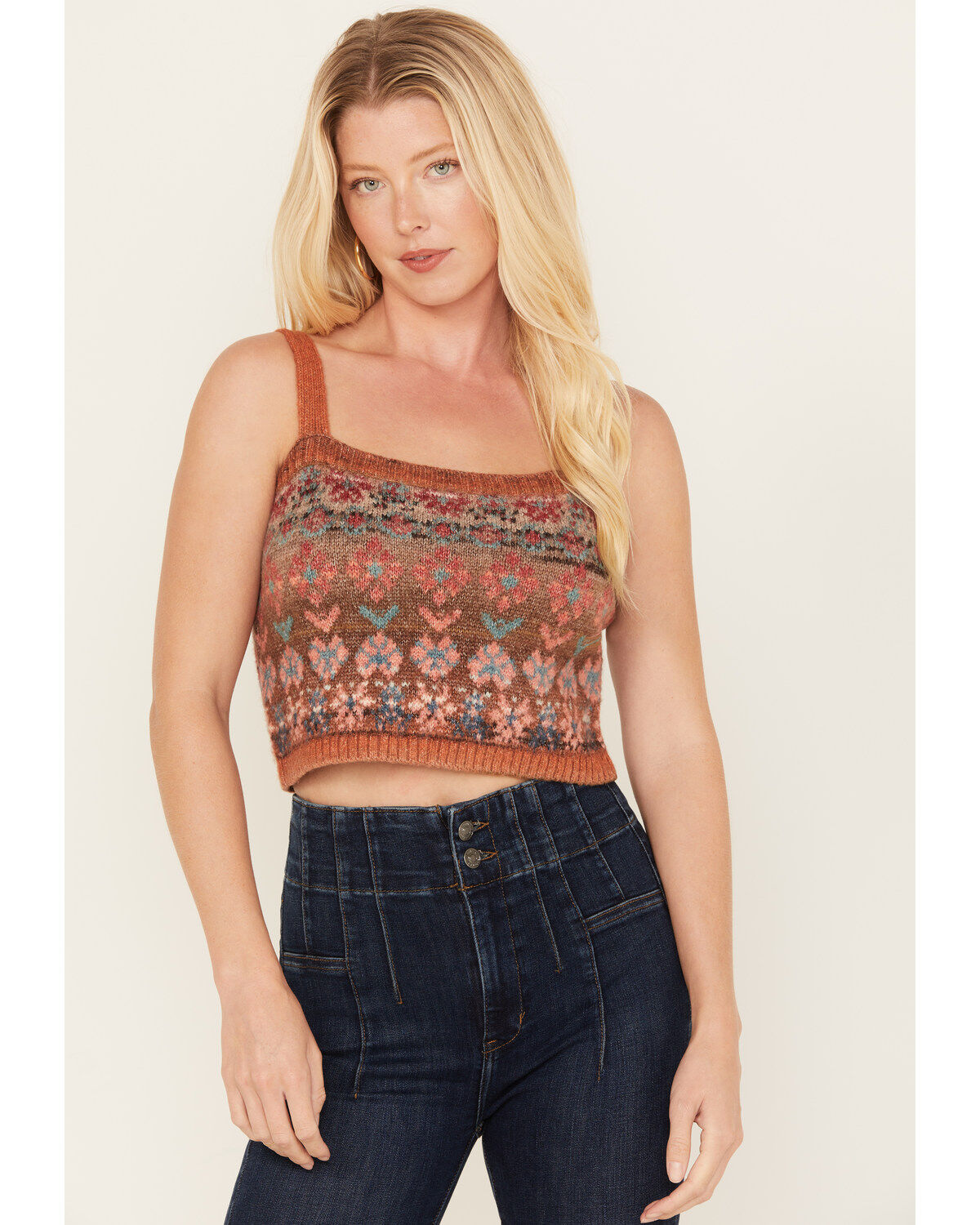 Women's Cleo + Wolf Cropped Sweater Cami
