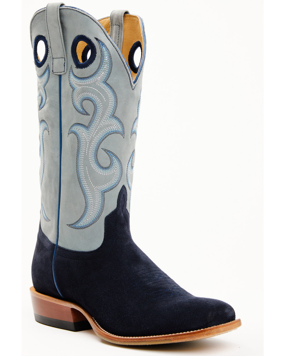 Men's Horse Power Marine Roughout Western Boots - Broad Square Toe