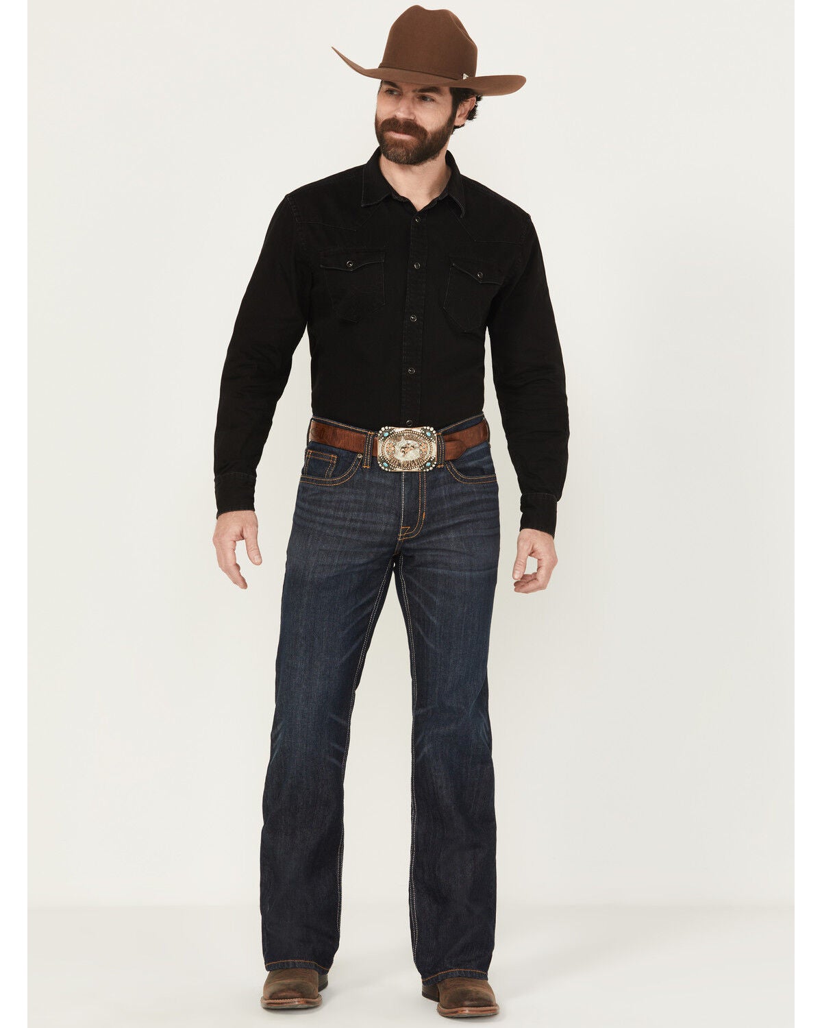 Men's Cody James Night Hawk Wash Duke Relaxed Bootcut Stretch Denim Je