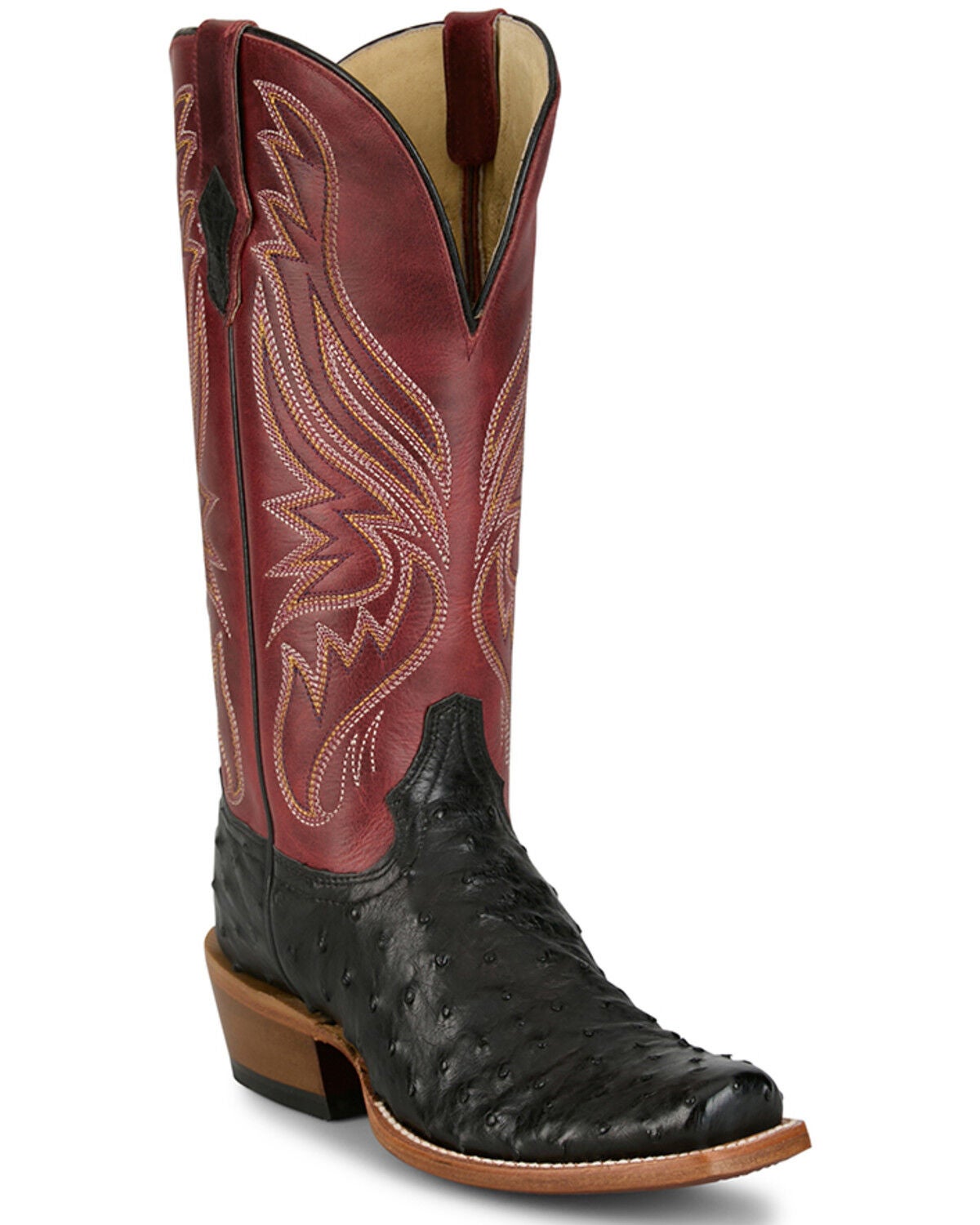 Women's Tony Lama Zaire Exotic Full Quill Ostrich Western Boots - Squa