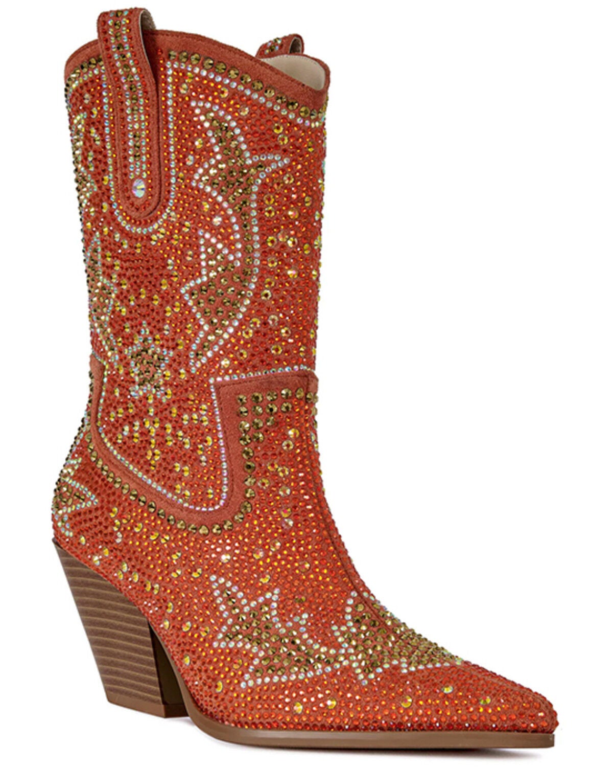 Women's Azalea Wang Scott Western Booties - Round Toe