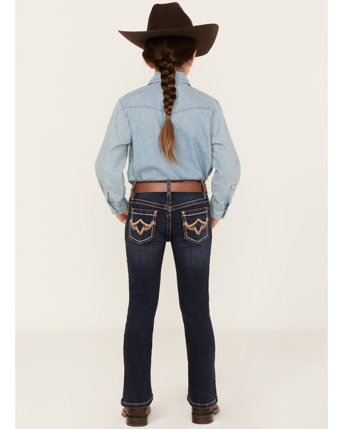 Girls' Shyanne Little Medium Wash Bootcut Riding Jeans