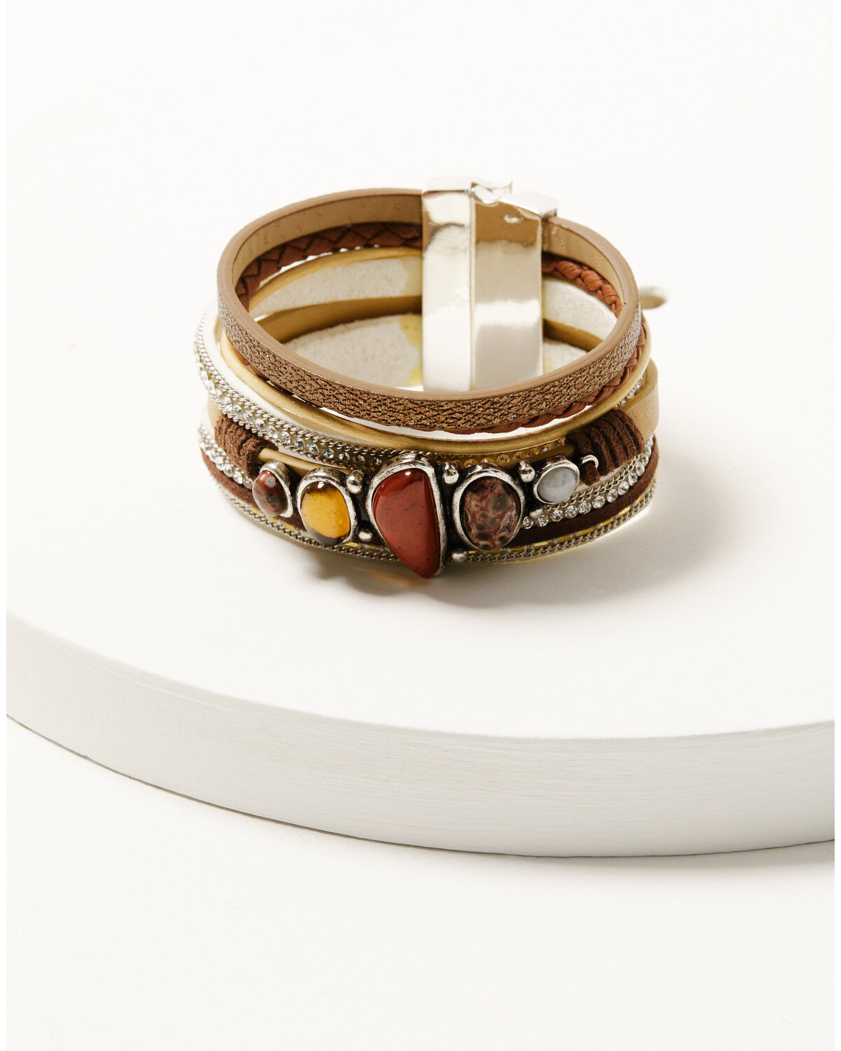 Women's Shyanne Desert Rose Antique Magnetic Snap Cuff Bracelet