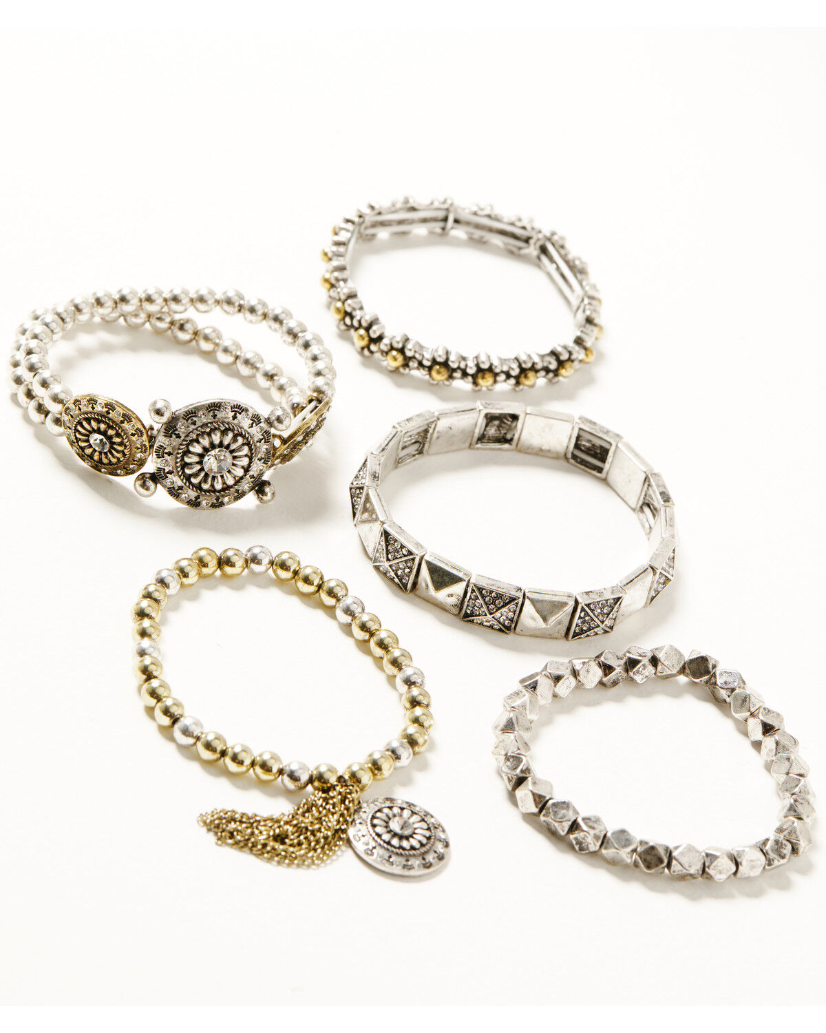 Women's Shyanne Desert Rose Antique Stretch Bracelet Set - 5 Piece