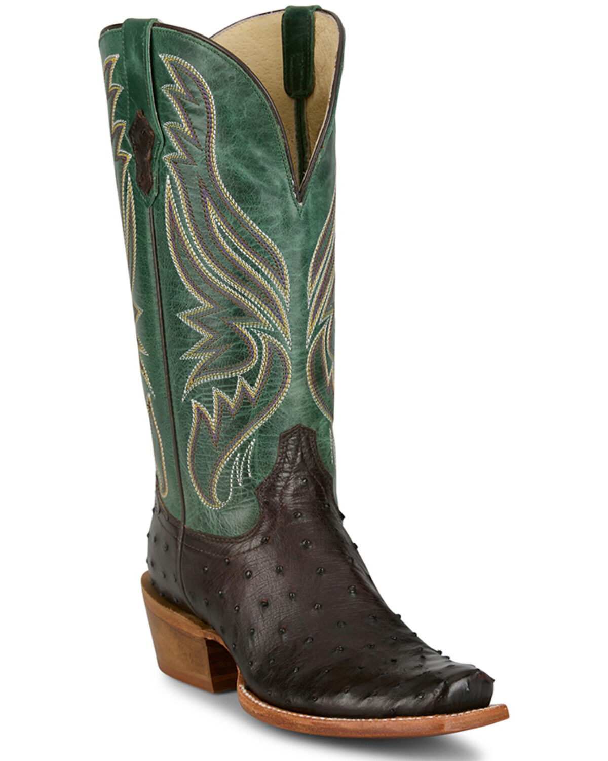Women's Tony Lama Zaire Exotic Full Quill Ostrich Western Boots - Squa