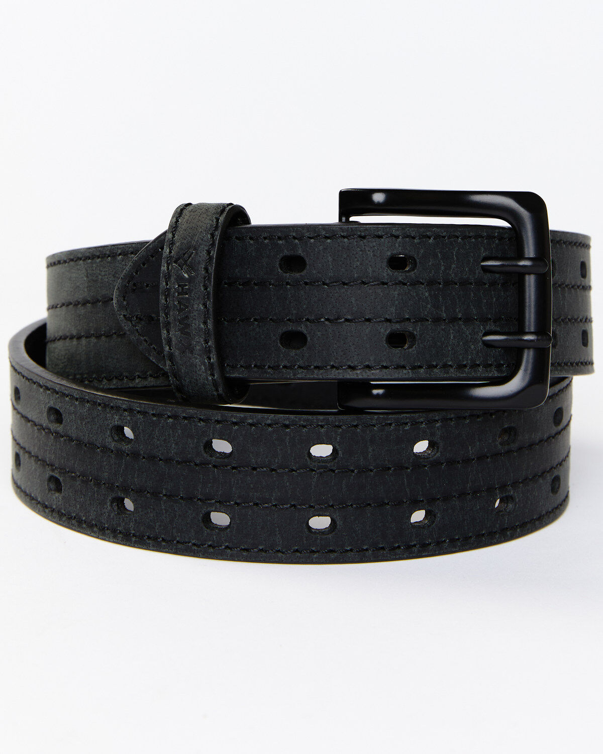 Men's Hawx Double Prong Reinforced Leather Belt