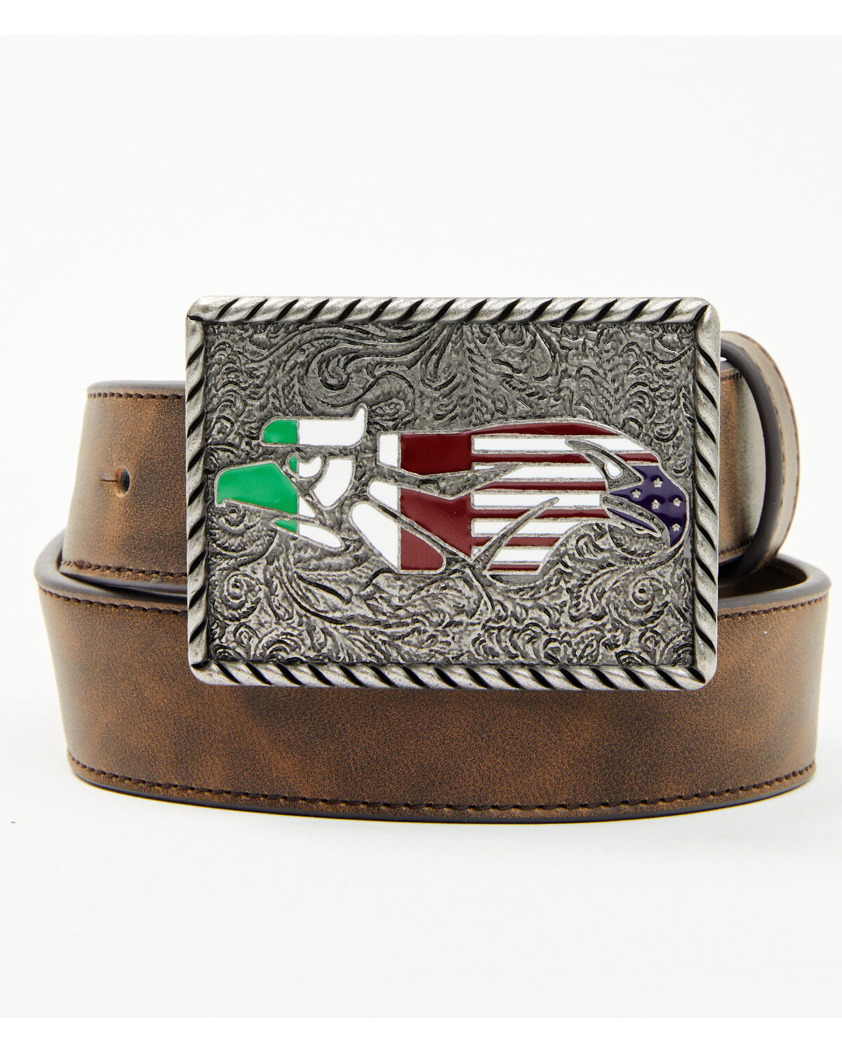 Boys' Cody James Tex Mexico Thunder Bird Leather Belt