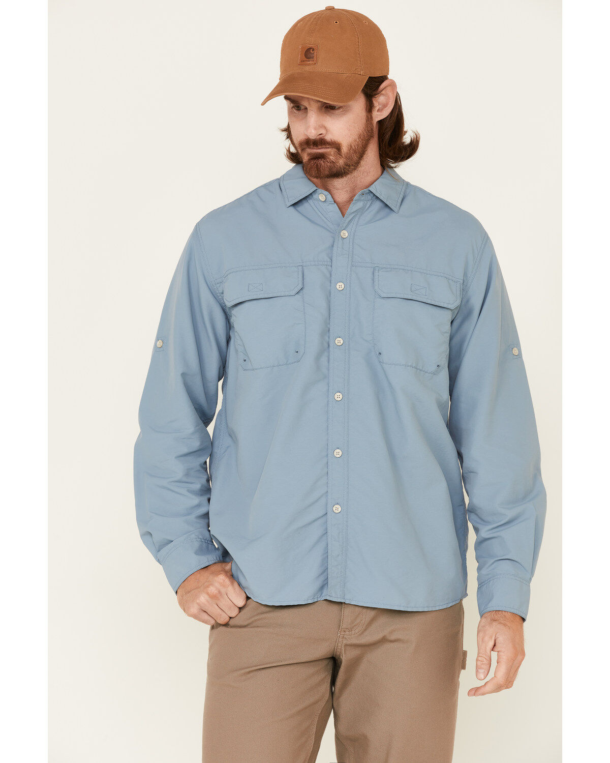 Men's North River Utility Outdoor Long Sleeve Button Down Western Shir